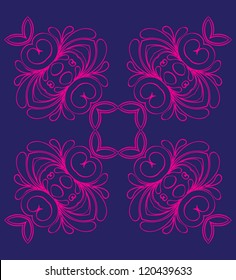 Circle card ornament