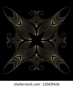 Circle card ornament