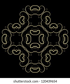 Circle card ornament