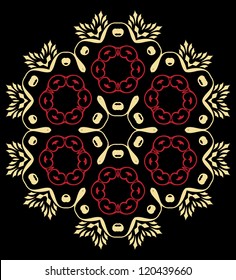 Circle card ornament