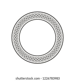 Circle Celtic Knot Meander Art Vector