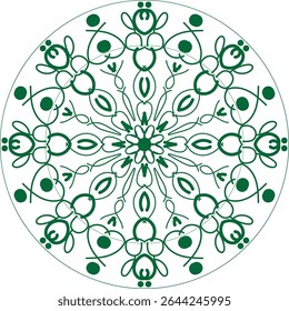 circle ceramic decorative mandala design