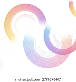 Circle Chain Halftone vector background with balanced copy space for microstock and commercial design projects.