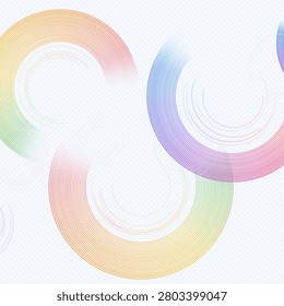 Circle Chain Halftone vector background with high-impact decorative layout for microstock and commercial design projects.