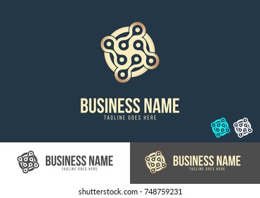 Circle Chain Logo Template Design Vector 