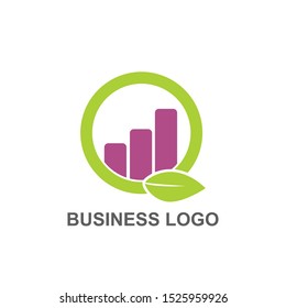 CIRCLE CHART, BUSINESS LOGO DESIGN VECTOR