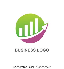 CIRCLE CHART, BUSINESS LOGO DESIGN VECTOR