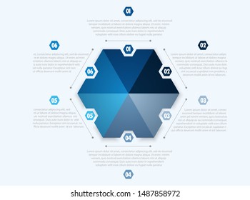 Circle chart design, modern template for creating infographics, presentations, reports, visualizations.  Workflow layout, banner, flow chart, infographic. Vector illustration