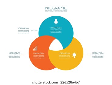 Circle chart diagram infographic template. vector illustration