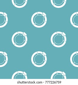 Circle chart icon. Simple illustration of circle chart vector icon for any web design
