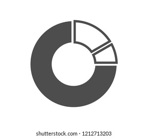 Circle chart icon . Vector