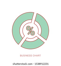 Circle chart for info graphic template
