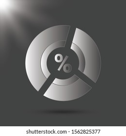 Circle chart for info graphic template