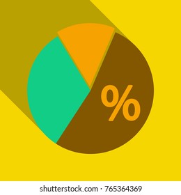 Circle chart infographic with 15 percent template with 3 options for presentations, advertising, layouts, annual reports. Vector illustration.