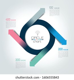 Circle chart, infographic, diagram, scheme.