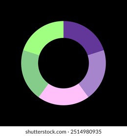Circle chart for infographic and presentation
