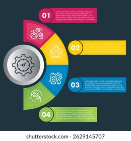 Circle chart infographic template for presentations, advertising, layouts, annual reports