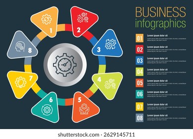 Kreisdiagramm-Infografik-Vorlage für Präsentationen, Werbung, Layouts, Geschäftsberichte