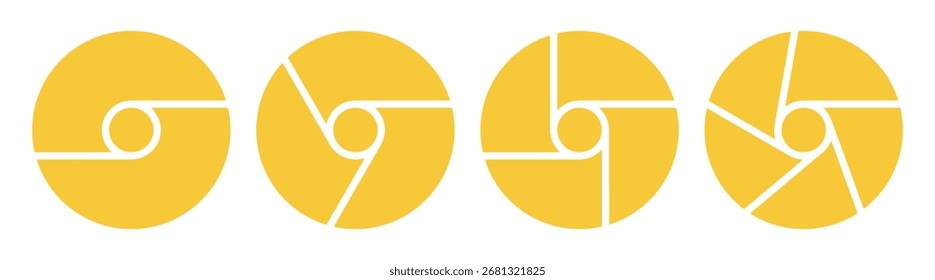 Circle chart infographic template set for presentation, start up project, business strategy, theory basic operation, logic analysis. Venn diagram vector