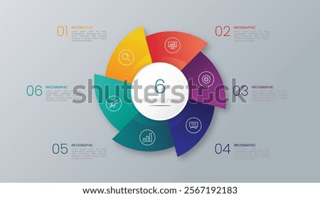 circle chart infographic templates for presentations