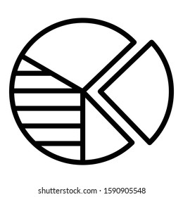 
circle chart   Isolated Vector icon which can easily modify or edit
