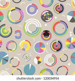 Circle Chart Seamless Pattern