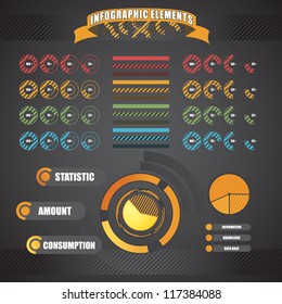 Circle chart templates collection