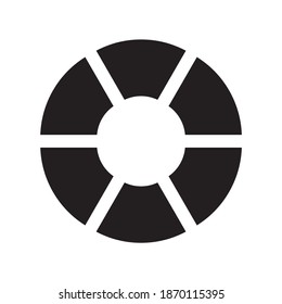 circle chart vector, circle graph icon