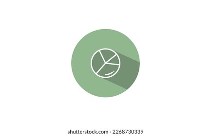 Circle chart vector icon design template illustration