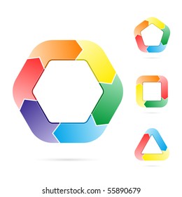 Circle charts. Vector.