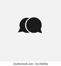 Circle chat icon Vector.