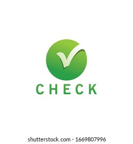 Circle Check Logo Template Design