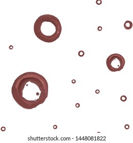 Circle chocolate color Cute Seamless pattern. Perfect for your design, textile, pattern fills, box, posters, cards, web page background etc. Pattern under the mask. Vector.