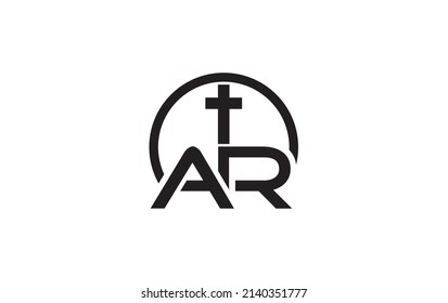 Circle Church logo Vector and symbol design with the letter And Alphabets