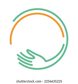 Circle and circular  logo icon design illustration
