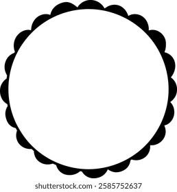 Circle clip art design on plain white transparent isolated background for card, shirt, hoodie, sweatshirt, apparel, tag, mug, icon, poster or badge