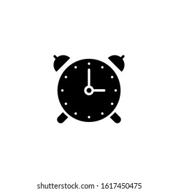 Circle Clock. Black simple vector icon