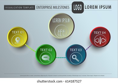 circle color infographic
