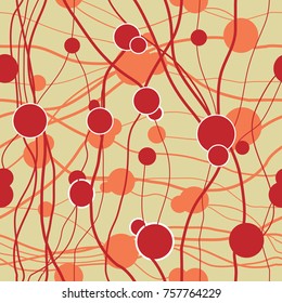 Circle color on line seamless pattern. Fashion graphic seamless pattern design. Modern stylish abstract texture. Colorful template for prints, textiles, wrapping, wallpaper, etc. Vector illustration