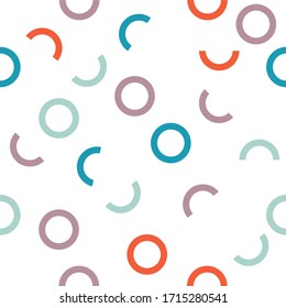circle color pastel in a seamless pattern  