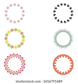 Icono de ondulación de color de círculo. Símbolo de efecto de onda. Gráfico de pulso de Vector. Diseño suave rosa.