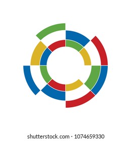 Circle Color Spectrum Icon Technology Logo Stock Vector (Royalty Free ...