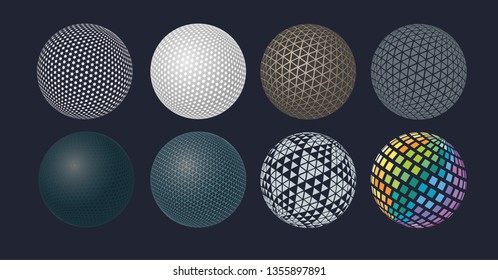 circle color, sphear, dark background, vector - element