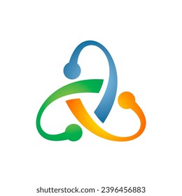 circle colored technology company logo
