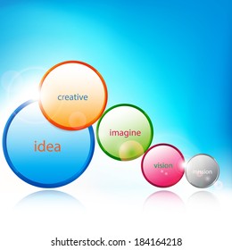 Circle colorful abstract design