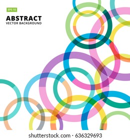 circle colorful abstract vector background copy space