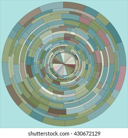 Circle colorful background. Vector illustration