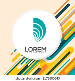 Circle Colorful Creative Design Logo Vector Illustration