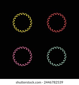 Circle colorful creative vector logo design . 