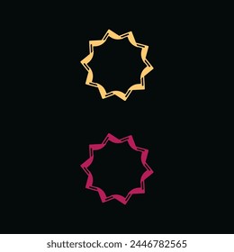 Circle colorful creative vector logo design . 